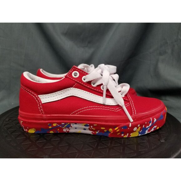 Vans Old Skool Sneakers Canvas Red White Size 13 Kids BRAND NEW IN BOX! - Picture 9 of 11